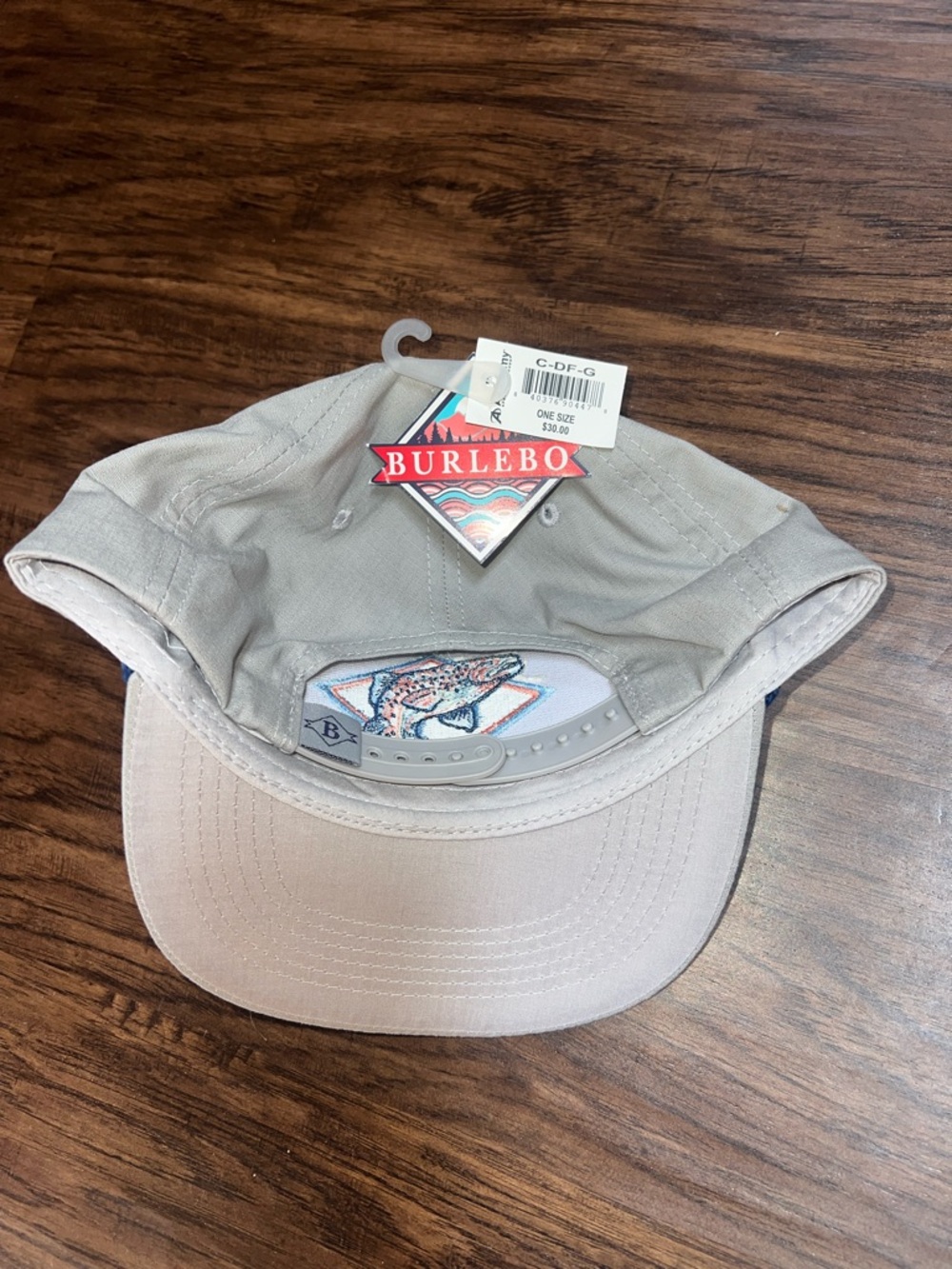 BURLEBO Fish Embroidered Trucker Rope Hat - Picture 2 of 2